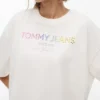 T-shirt Tommy Jeans com logótipo em cristal T-shirt Tommy Jeans com logótipo em cristal