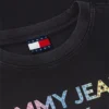 T-shirt Tommy Jeans com logótipo em cristal T-shirt Tommy Jeans com logótipo em cristal