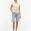 T-shirt Tommy Jeans com riscas de râguebi T-shirt Tommy Jeans com riscas de râguebi