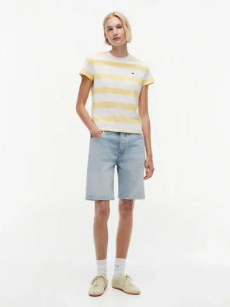 T-shirt Tommy Jeans com riscas de râguebi