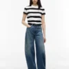 T-shirt Tommy Jeans com riscas de râguebi T-shirt Tommy Jeans com riscas de râguebi
