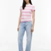 T-shirt Tommy Jeans com riscas de râguebi T-shirt Tommy Jeans com riscas de râguebi