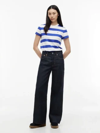 T-shirt Tommy Jeans com riscas de râguebi
