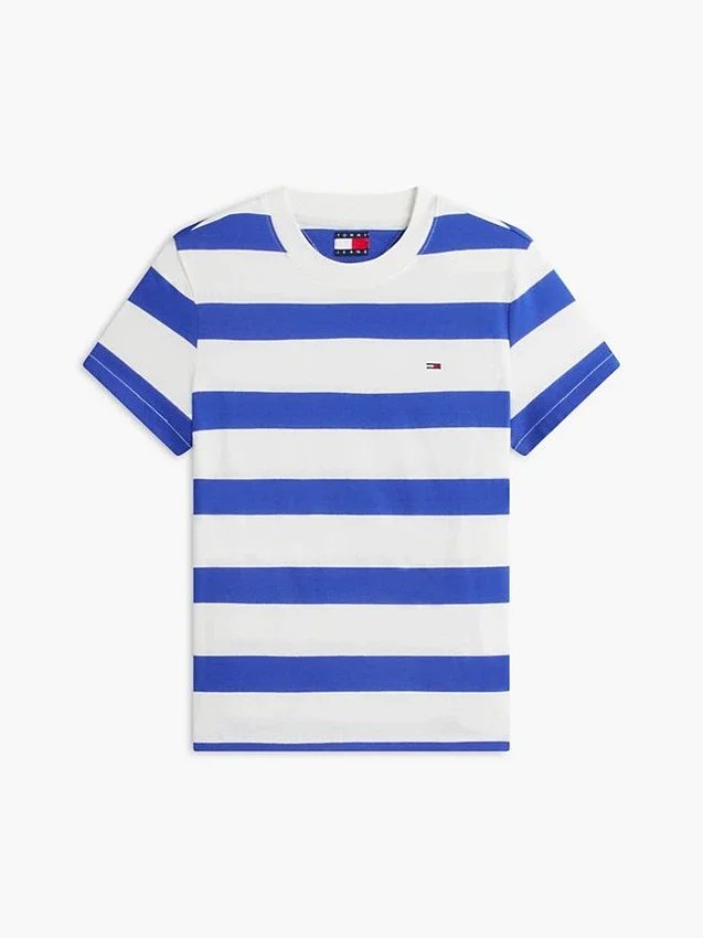 T-shirt Tommy Jeans com riscas de râguebi T-shirt Tommy Jeans com riscas de râguebi