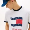 T-shirt Tommy Jeans Wavy Flag Ringer T-shirt Tommy Jeans Wavy Flag Ringer