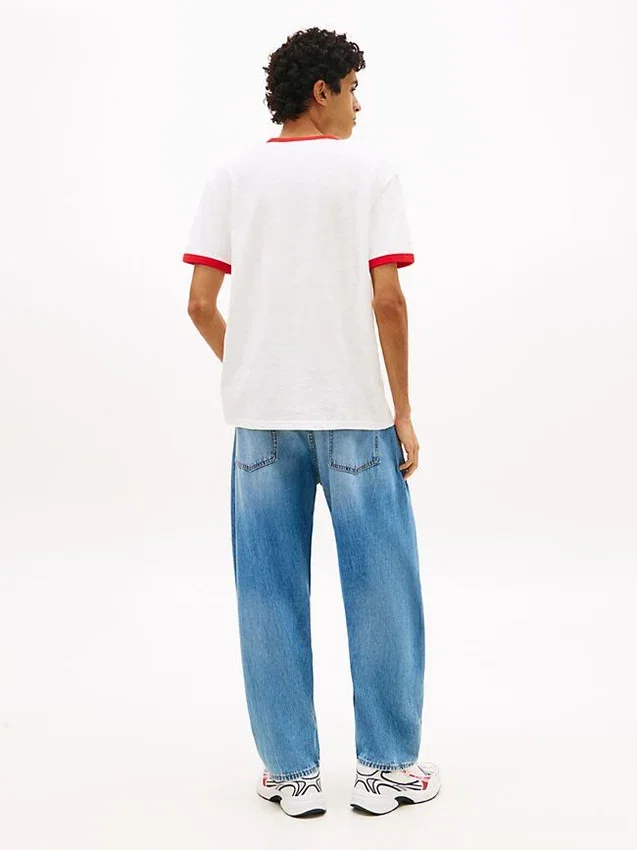 T-shirt Tommy Jeans Wavy Flag Ringer T-shirt Tommy Jeans Wavy Flag Ringer