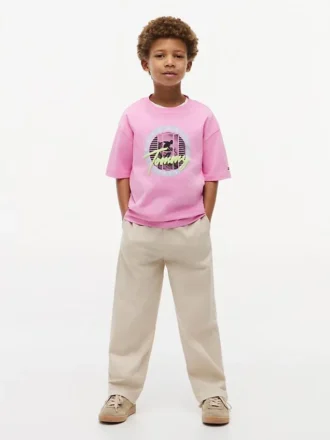 T-shirt Tommy Surf com grafismo para criança T-shirt Tommy Surf com grafismo para criança