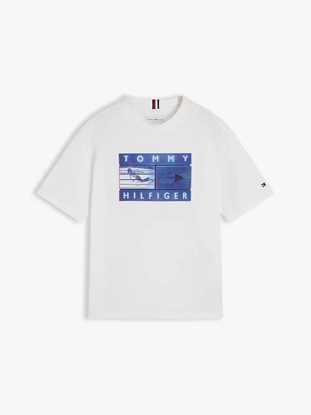 T-shirt Tommy Surf com grafismo para criança T-shirt Tommy Surf com grafismo para criança