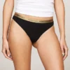 Tanga com logótipo na cintura, embalagem de 5 unidades Tanga com logótipo na cintura, embalagem de 5 unidades