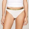 Tanga com logótipo na cintura, embalagem de 5 unidades Tanga com logótipo na cintura, embalagem de 5 unidades