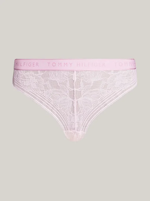 Tanga de renda com logótipo Tanga de renda com logótipo