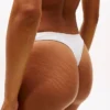 Tanga em algodão elástico com logótipo repetido Tanga em algodão elástico com logótipo repetido
