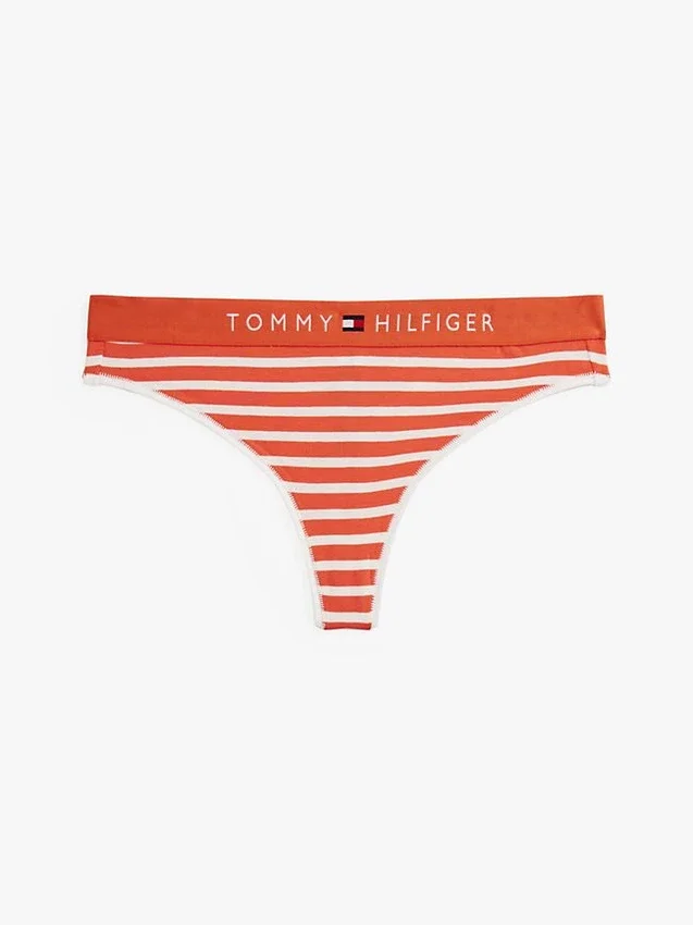 Tanga em Algodão Elástico com Logótipo Tommy Tanga em Algodão Elástico com Logótipo Tommy