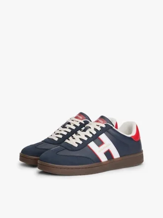 Ténis de skate Hilfiger com logótipo em materiais mistos