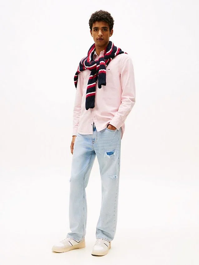 Tênis Tommy Jeans com sola de copo em camurça Tênis Tommy Jeans com sola de copo em camurça
