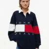 Tommy Jeans Camisola de Rugby Oversized com Bandeira Tommy Jeans Camisola de Rugby Oversized com Bandeira