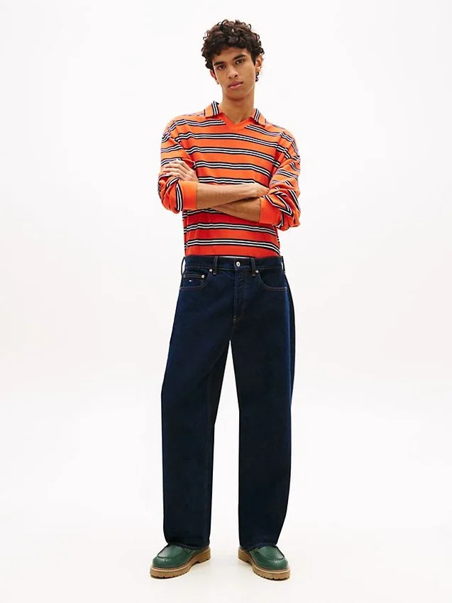 Tommy Jeans Jeans de ganga de corte reto descontraído Tommy Jeans Jeans de ganga de corte reto descontraído