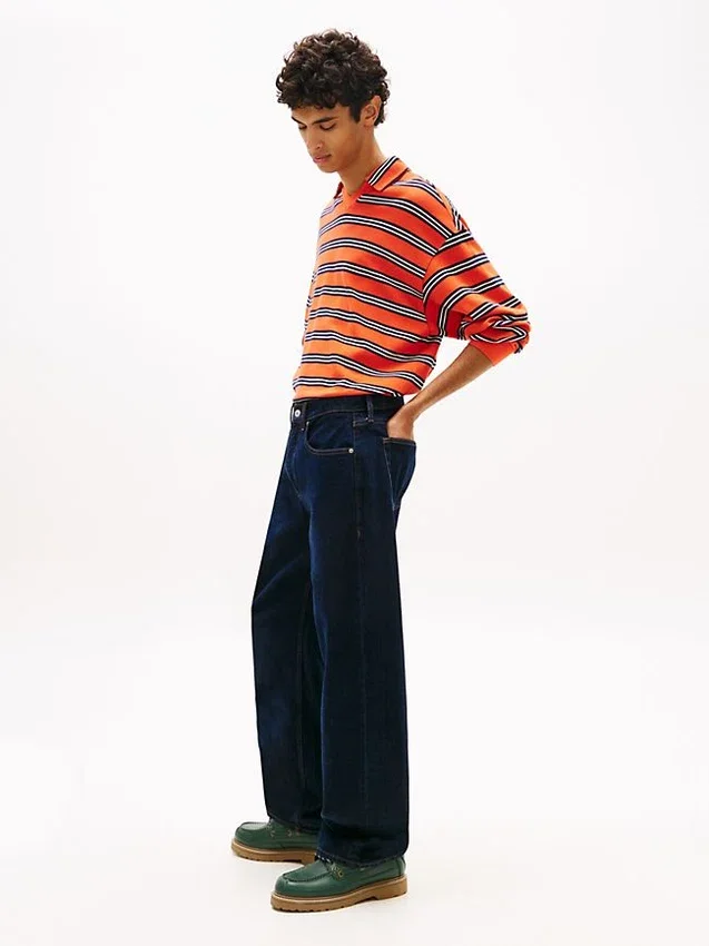 Tommy Jeans Jeans de ganga de corte reto descontraído Tommy Jeans Jeans de ganga de corte reto descontraído