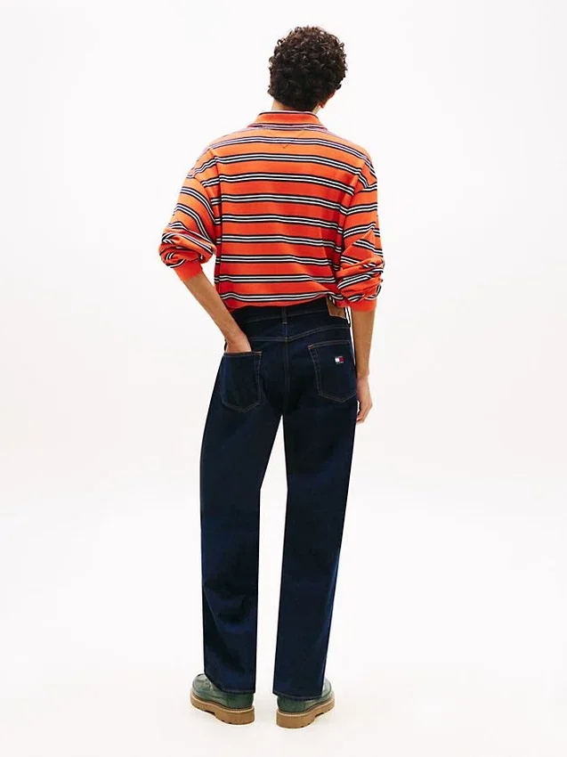 Tommy Jeans Jeans de ganga de corte reto descontraído Tommy Jeans Jeans de ganga de corte reto descontraído