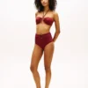 Top de biquíni bandeau com anel em O Top de biquíni bandeau com anel em O