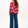 Top de crepe com estampado floral Top de crepe com estampado floral