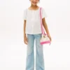 Top infantil com mangas bufantes Top infantil com mangas bufantes