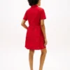 Vestido camisa em popelina com ilhós bordados Vestido camisa em popelina com ilhós bordados