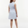 Vestido-camisa sem mangas com cinto para criança Vestido-camisa sem mangas com cinto para criança
