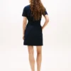 Vestido camisa utilitário de manga curta com cinto Vestido camisa utilitário de manga curta com cinto