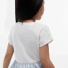 Vestido combinado de xadrez para meninas