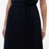 Vestido de Algodão Elástico com Cinto Vestido de Algodão Elástico com Cinto
