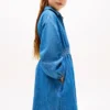 Vestido de camisa em chambray para criança
