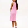 Vestido de croché sem mangas para meninas