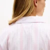 Vestido de dormir em popeline às riscas