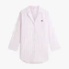 Vestido de dormir em popeline às riscas