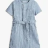 Vestido de ganga às riscas para criança