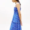 Vestido maxi de chiffon em camadas da Tommy Jeans Vestido maxi de chiffon em camadas da Tommy Jeans