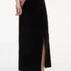 Vestido maxi Tommy Jeans em malha canelada Vestido maxi Tommy Jeans em malha canelada