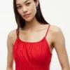 Vestido Midi em Popeline com Franzido Vestido Midi em Popeline com Franzido
