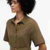 Vestido Midi Plissado em Mistura de Materiais Vestido Midi Plissado em Mistura de Materiais
