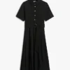 Vestido Midi Plissado em Mistura de Materiais Vestido Midi Plissado em Mistura de Materiais
