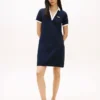Vestido Polo com Logótipo Hilfiger Bordado Vestido Polo com Logótipo Hilfiger Bordado