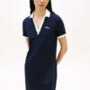 Vestido Polo com Logótipo Hilfiger Bordado Vestido Polo com Logótipo Hilfiger Bordado