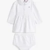 Vestido polo de manga comprida elástico para bebés