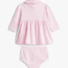 Vestido polo de manga comprida elástico para bebés