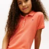 Vestido polo elástico plissado para criança Vestido polo elástico plissado para criança