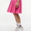 Vestido polo elástico plissado para criança Vestido polo elástico plissado para criança