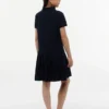 Vestido polo elástico plissado para criança Vestido polo elástico plissado para criança