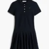 Vestido polo elástico plissado para criança Vestido polo elástico plissado para criança