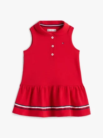 Vestido Polo Elástico Sem Mangas para Bebés